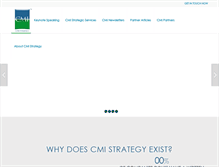 Tablet Screenshot of cmistrategy.com